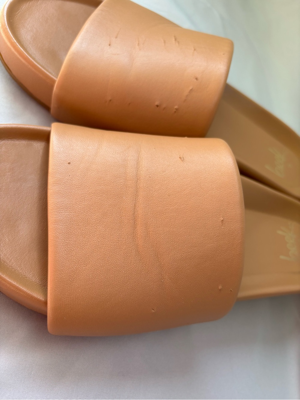 beek Women's Camel Slide Sandals Size 9 - Picture 7 of 11